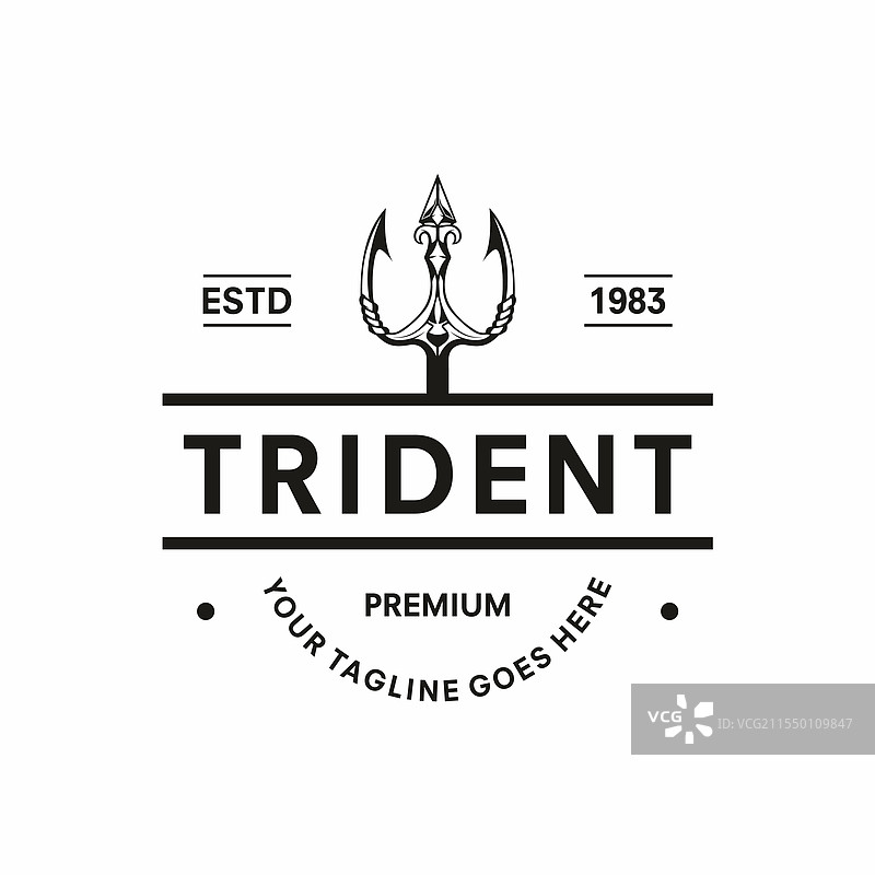 三叉戟标志模板设计图片素材