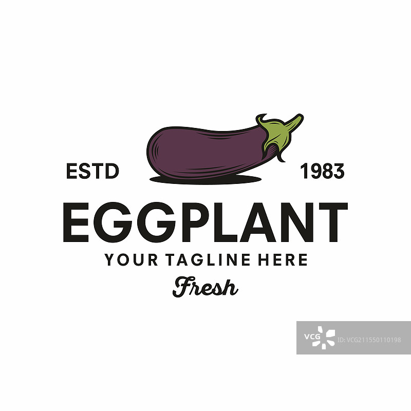 茄子logo设计图片素材