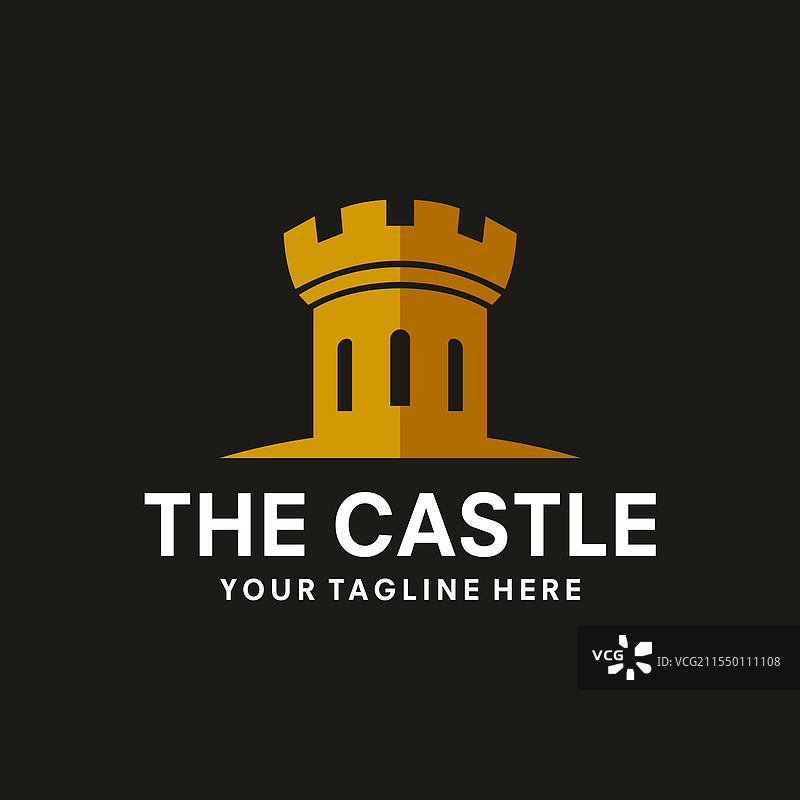 复古城堡标志图标图片素材