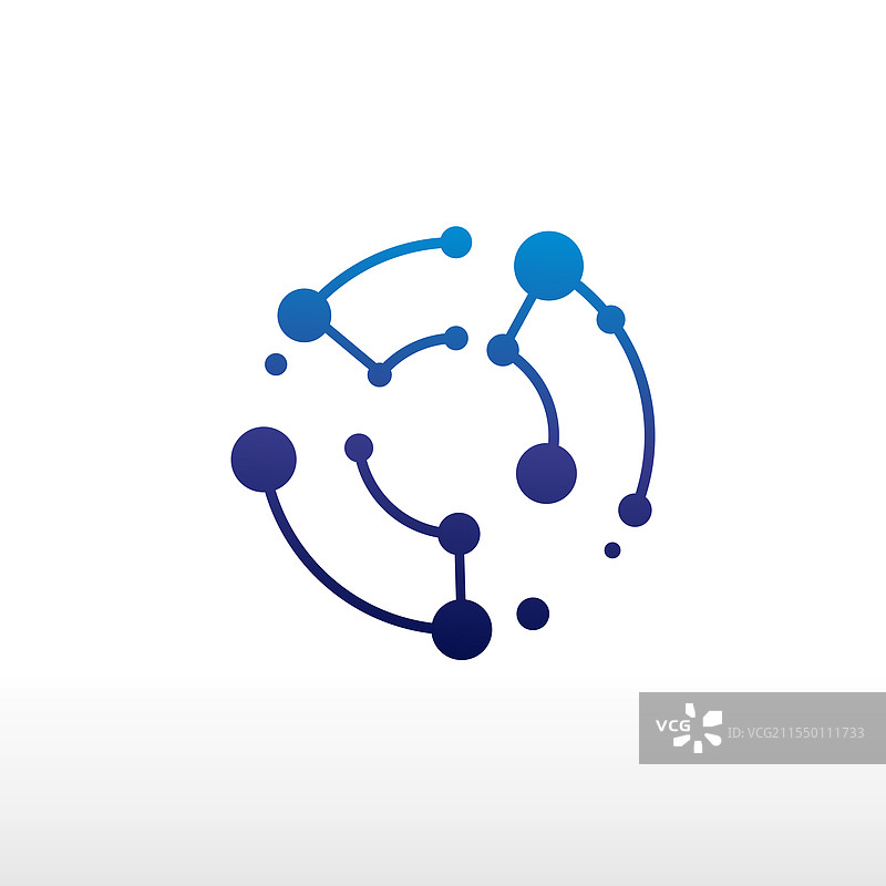 抽象数字连接技术标志图片素材