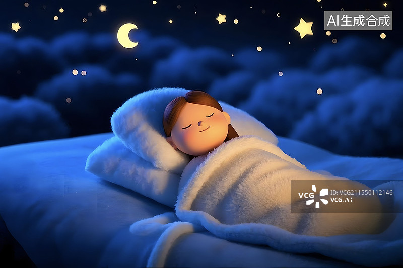 【AI数字艺术】世界睡眠日图片素材