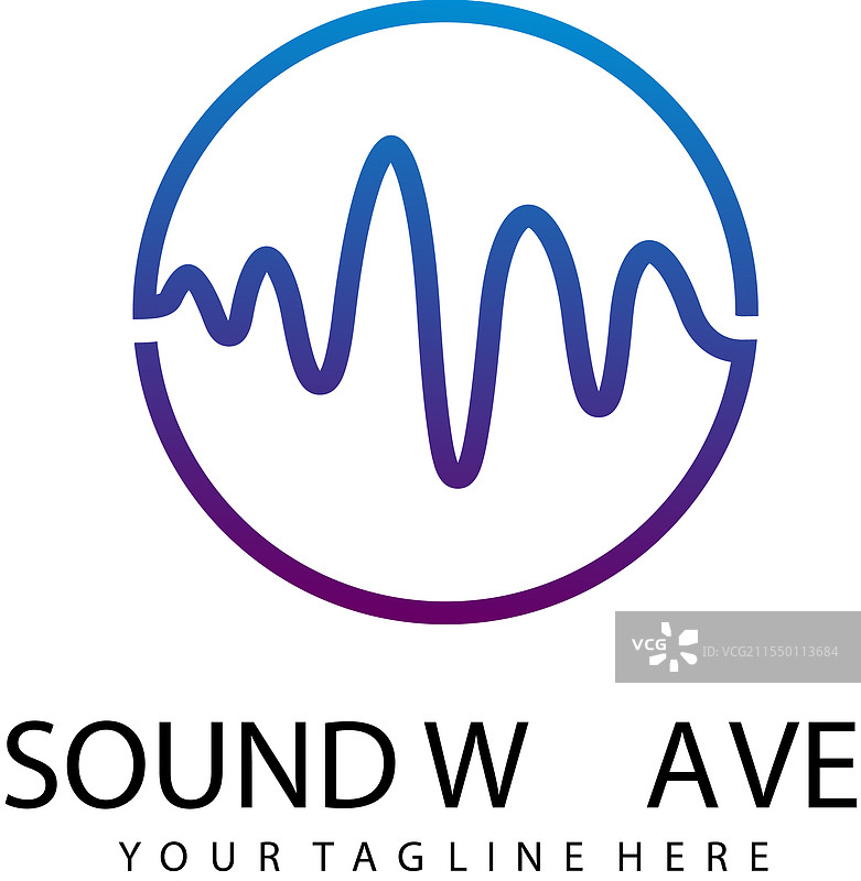 声波标志模板图片素材