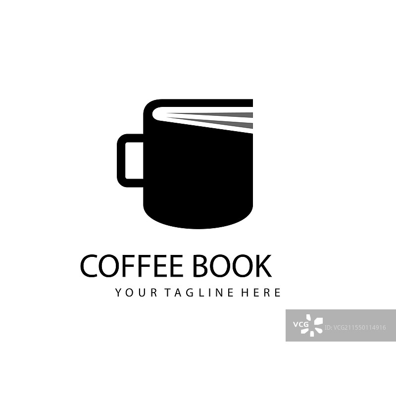 咖啡书籍标志模板图片素材