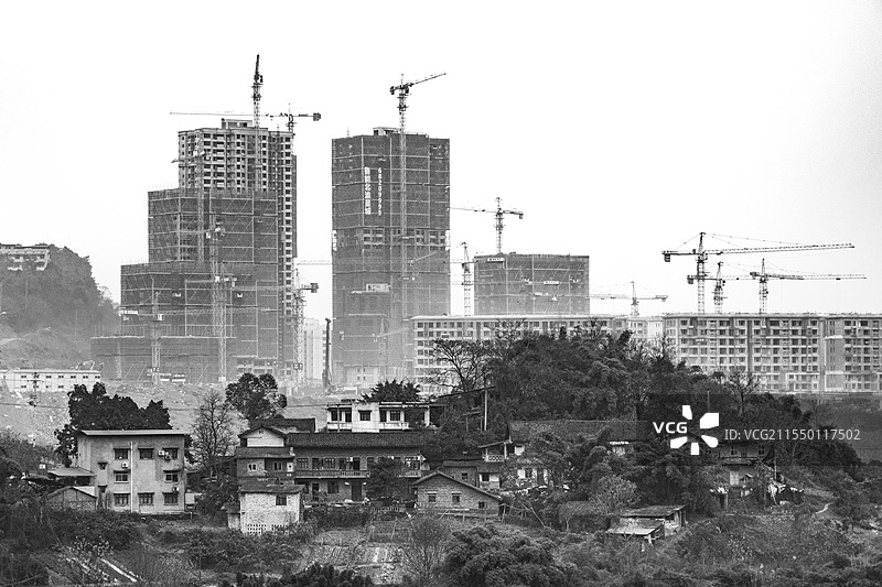 永远可以相信重庆，高楼林立中的城市梦想图片素材