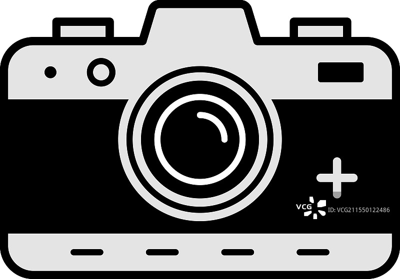 相机图标标志设计模板，孤立展示图片素材