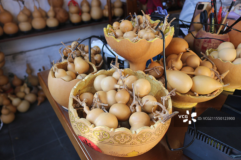 葫芦烙画工坊中的小葫芦图片素材