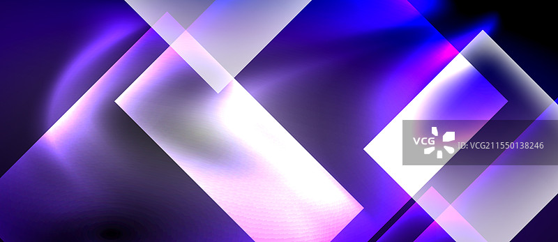 黑暗霓虹色与玻璃方形图案图片素材
