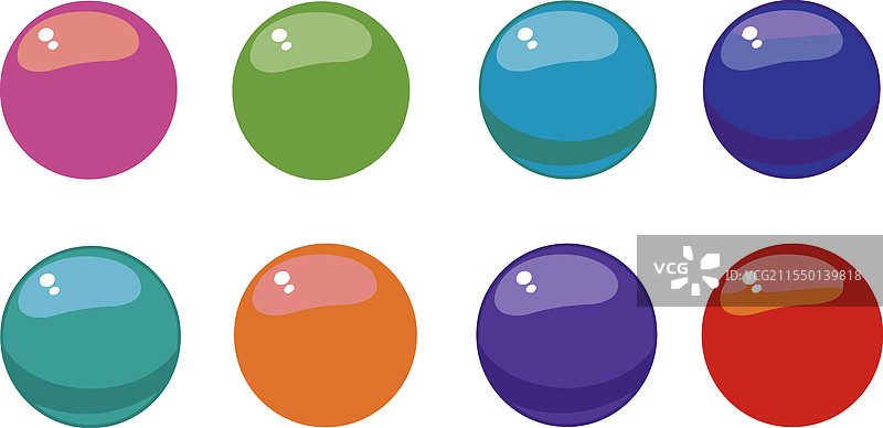 迪斯科玻璃球图标集元素图片素材