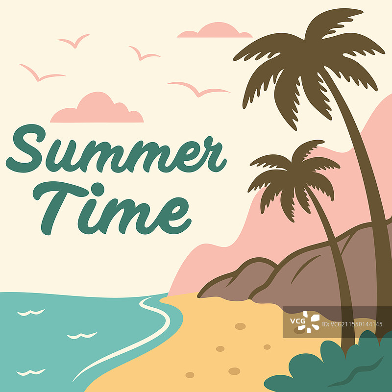 夏季社交媒体帖子网页横幅模板图片素材