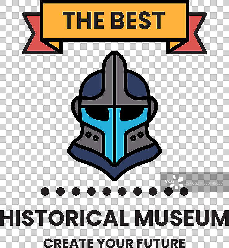 一个蓝色和黑色的盾牌，上面有一条红色的丝带图片素材