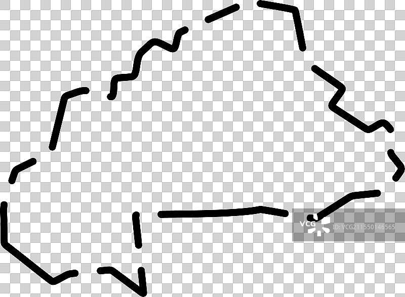 布基纳法索简化破碎轮廓地图图片素材