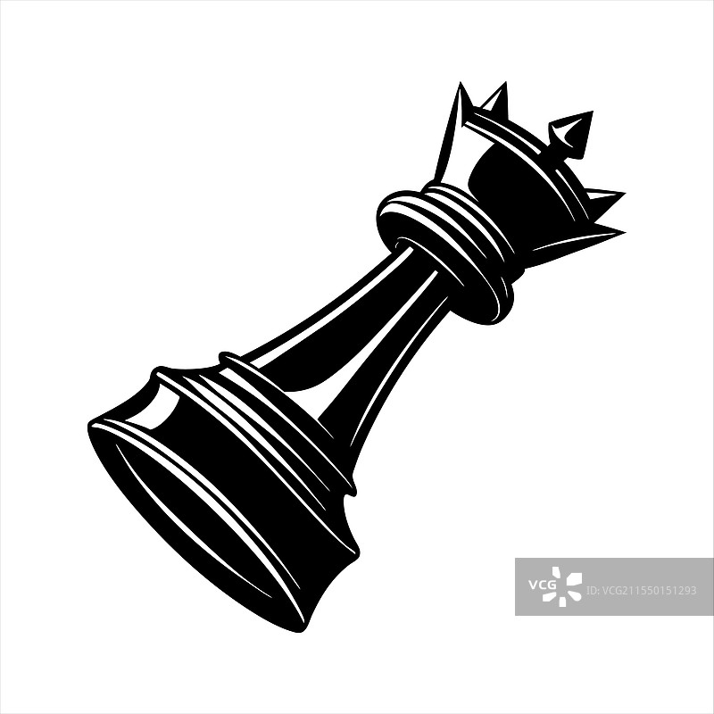 国王棋子轮廓图片素材