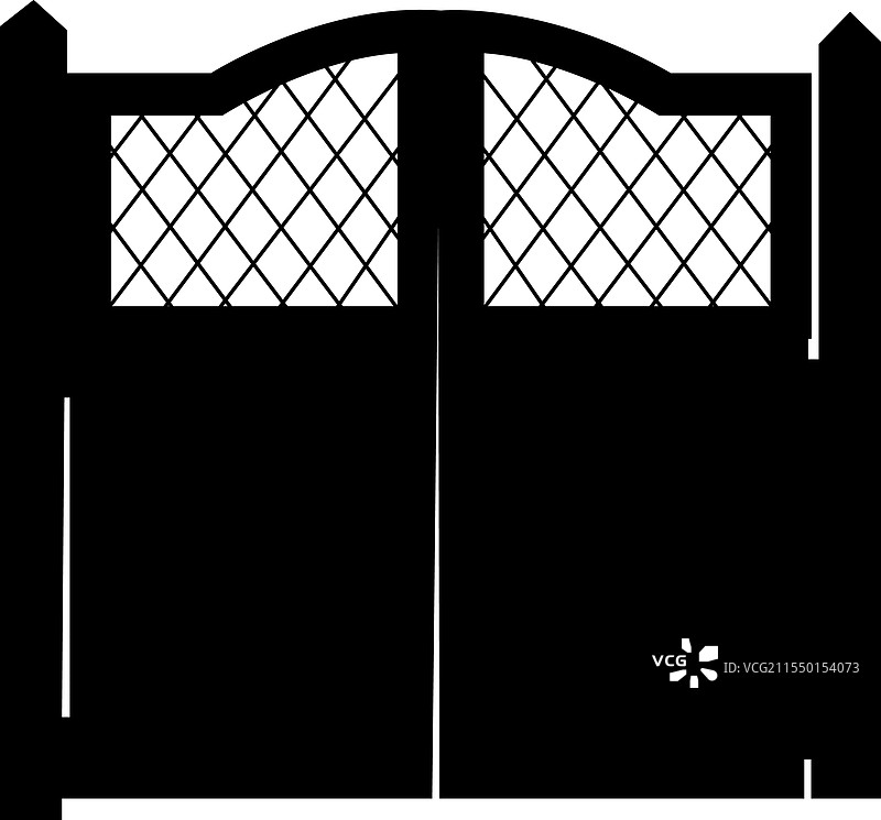 装饰性双重的黑白剪影图片素材