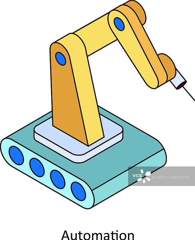 自动化等距填充图图片素材