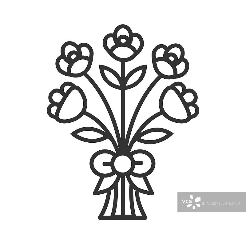 花束图标 花卉排列图片素材
