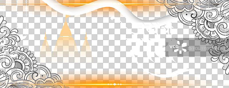 优雅的施里·拉姆·纳瓦米节祝福横幅图片素材