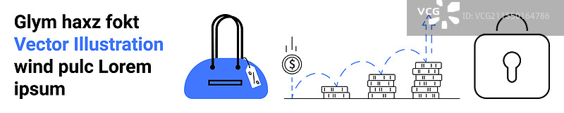 概念金融与钱袋图片素材