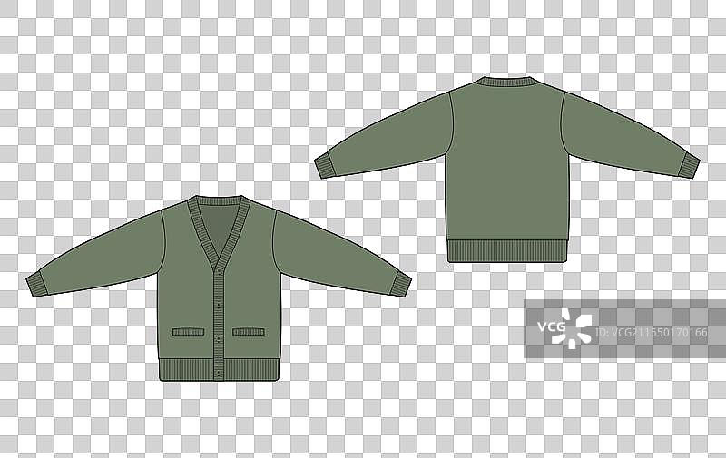 开衫毛衣设计图片素材