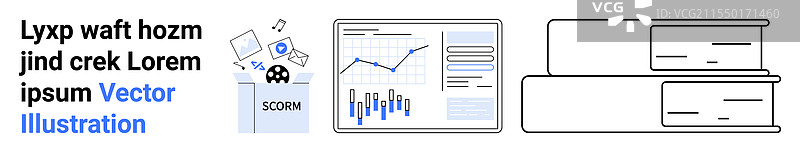 图形数据分析与学习管理图片素材