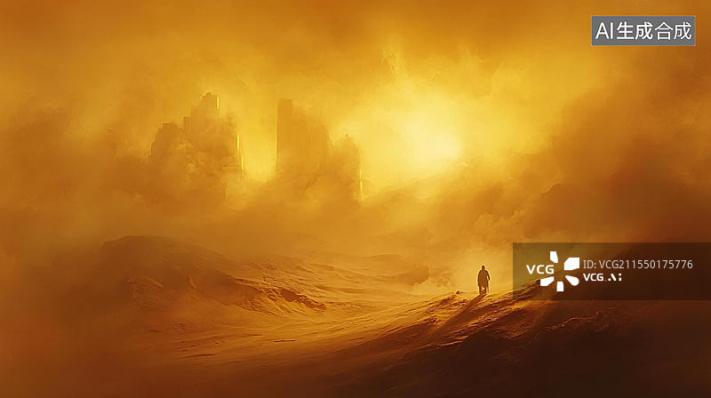 【AI数字艺术】电影质感风景画图片素材