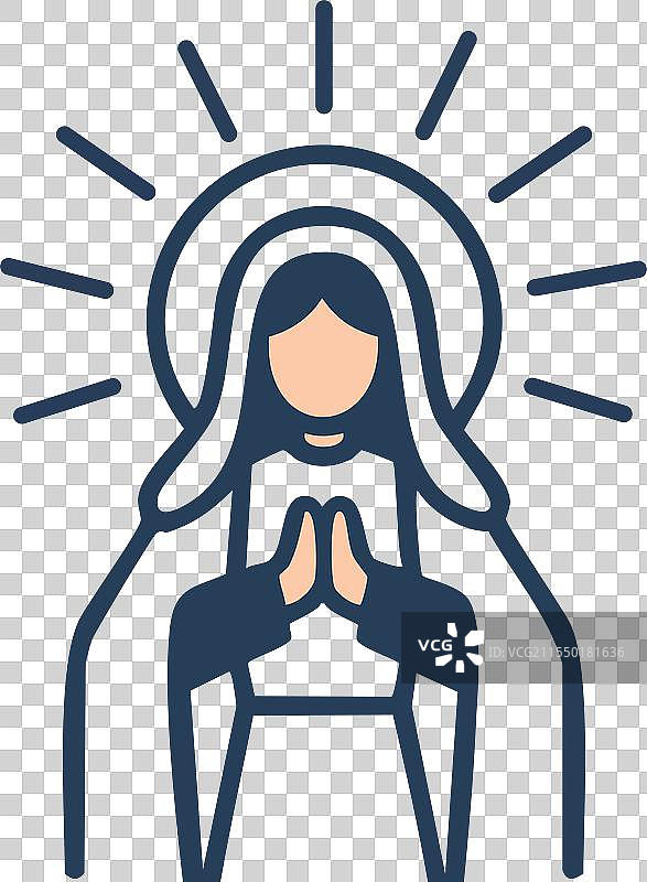 耶稣的母亲圣母玛利亚图片素材