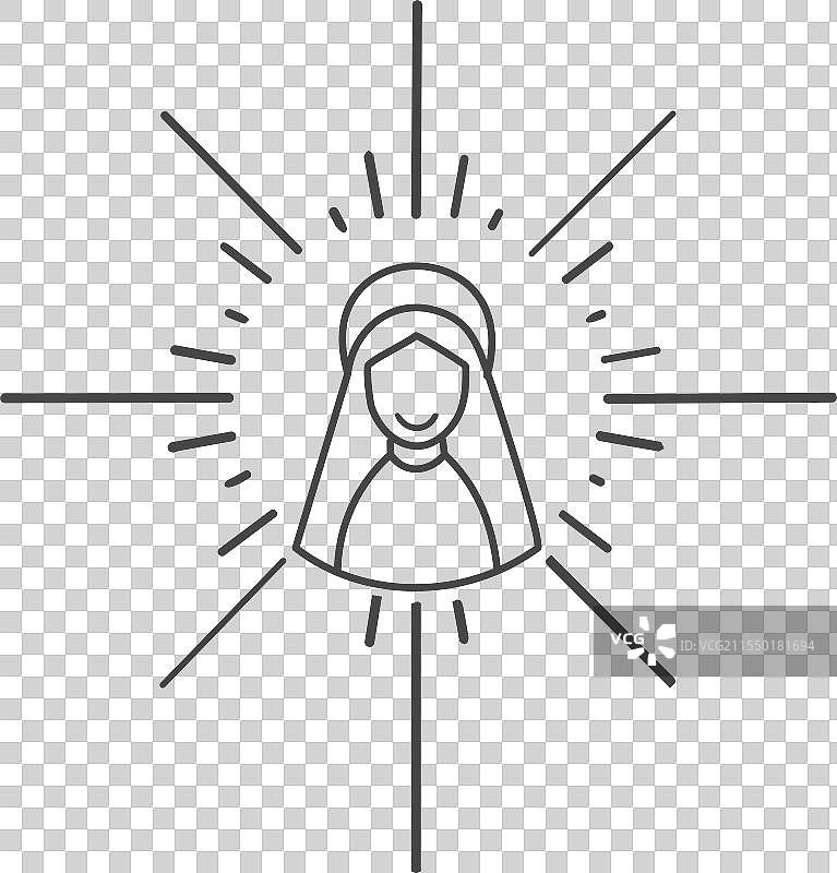 耶稣的母亲圣母玛利亚图片素材