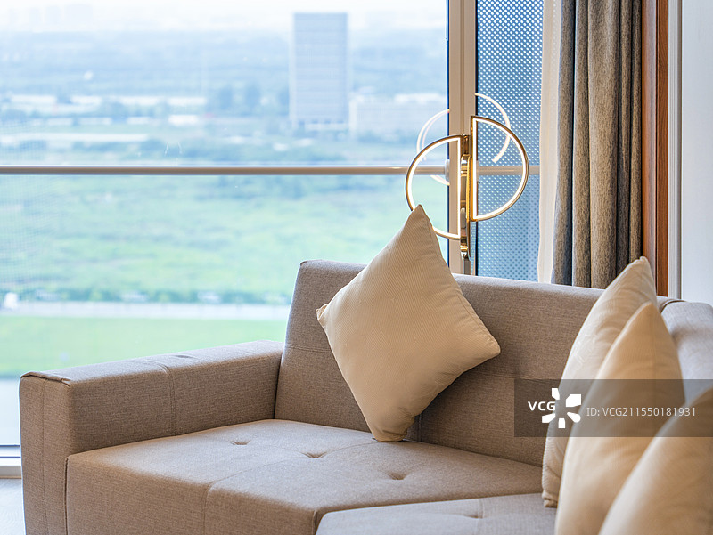 豪华五星级酒店客房套房起居室图片素材