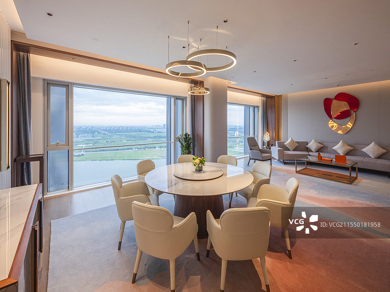 豪华五星级酒店客房套房起居室图片素材