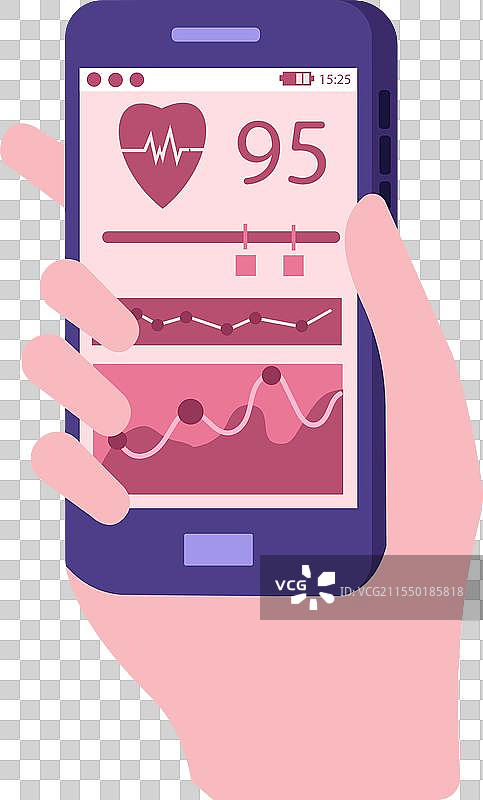 移动健身应用健康追踪器图标图片素材