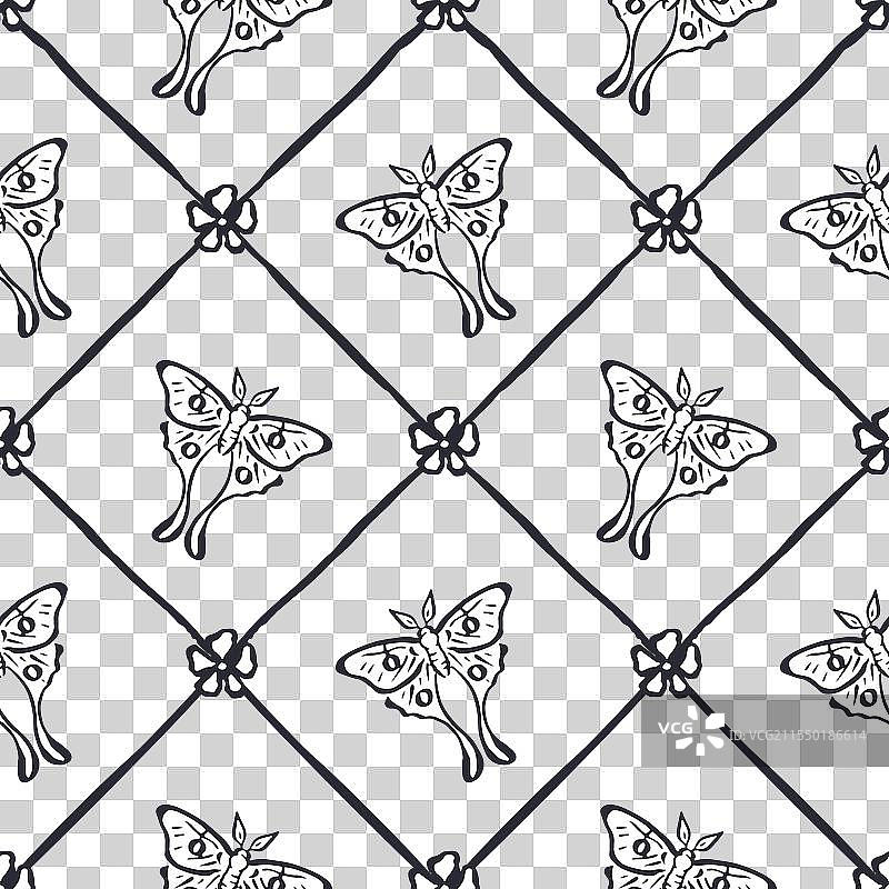 手绘红玫瑰花的无缝图案图片素材