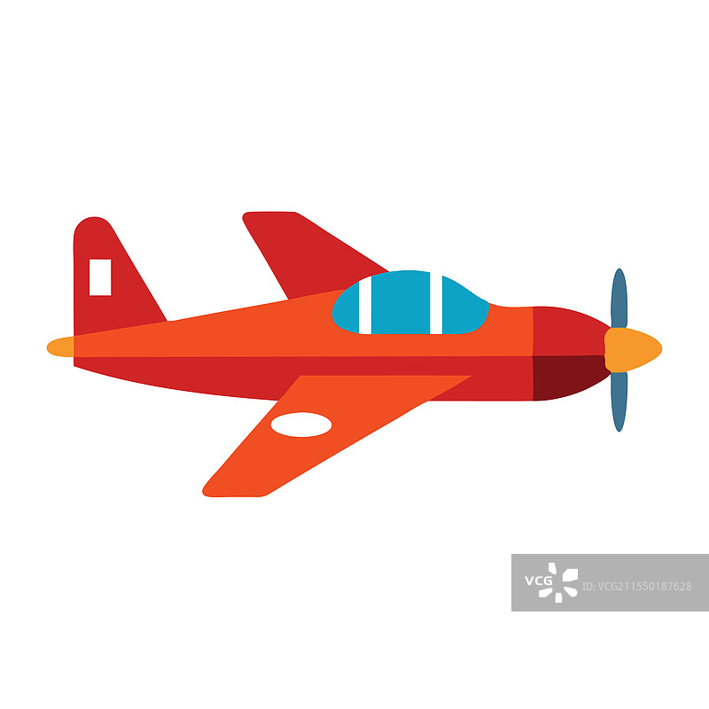 孤立在白色背景上的特技飞机运输图图片素材