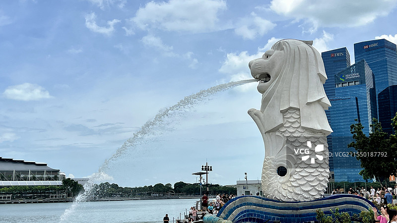 鱼尾狮公园图片素材