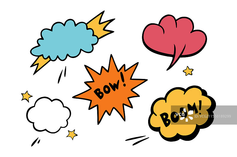 漫画对话框中的爆炸性文字“轰”图片素材