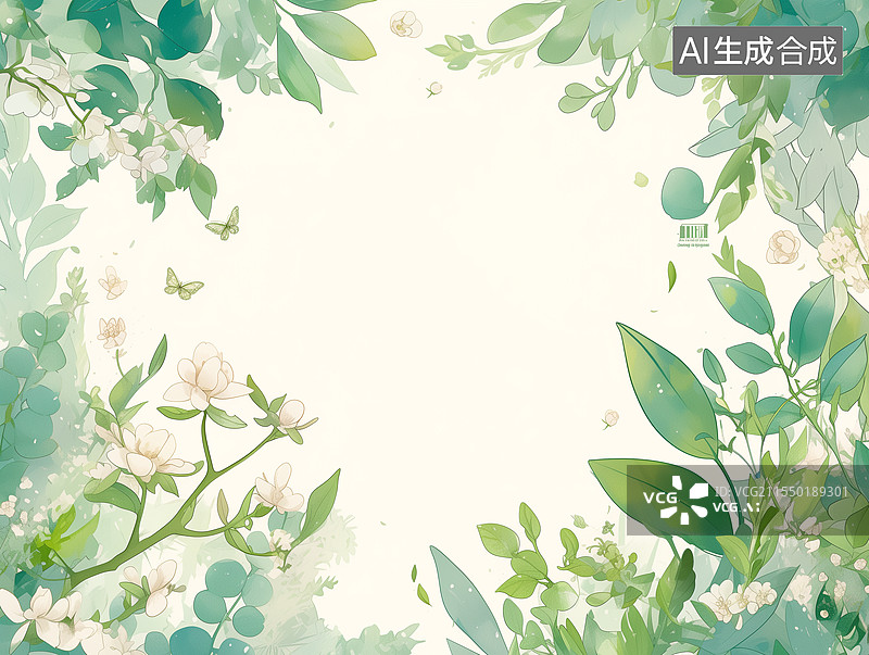 【AI数字艺术】植物花草背景图片素材