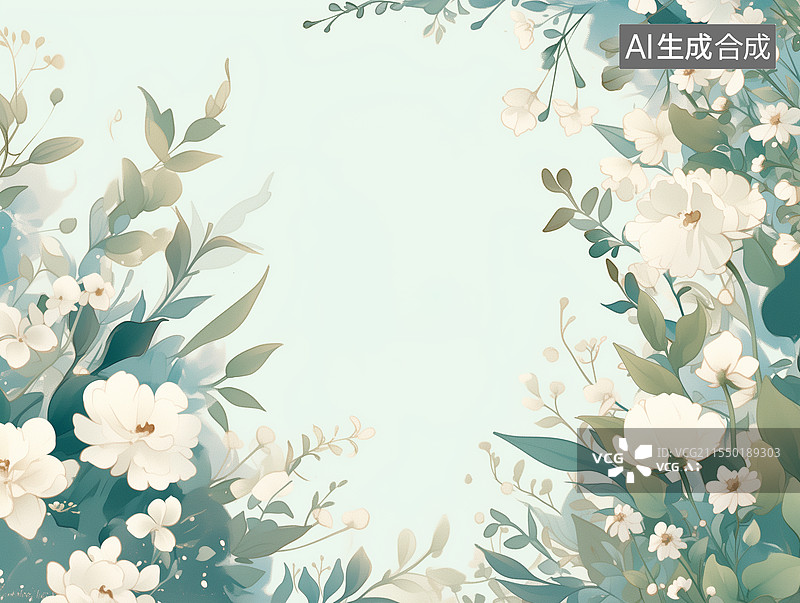 【AI数字艺术】植物花草背景图片素材