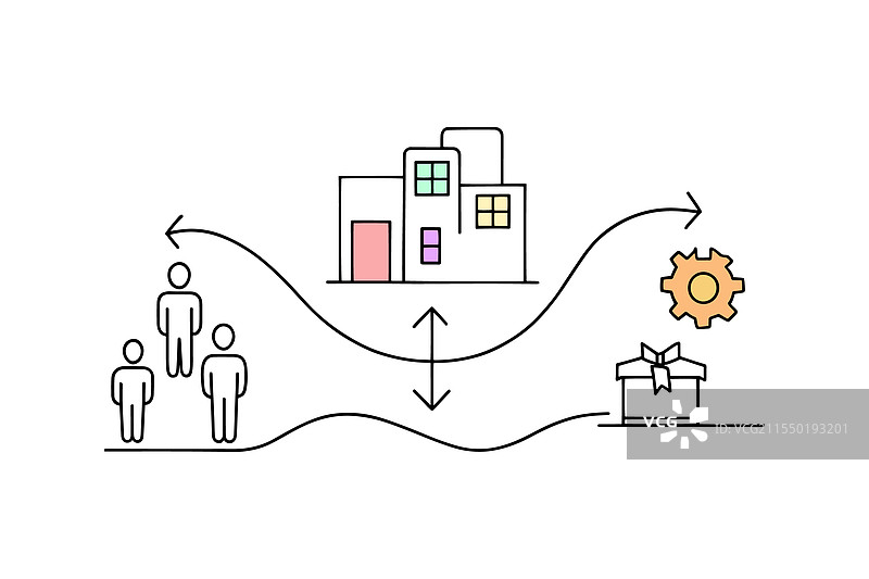 房子里几个人围着一个礼物聚集在一起图片素材
