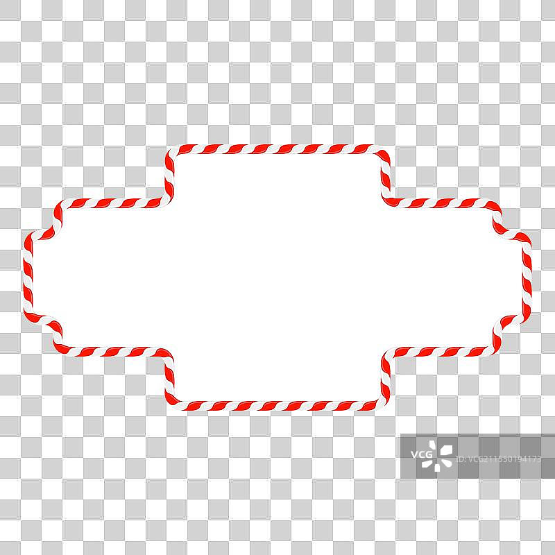 红白相间的圣诞糖果手杖框架图片素材