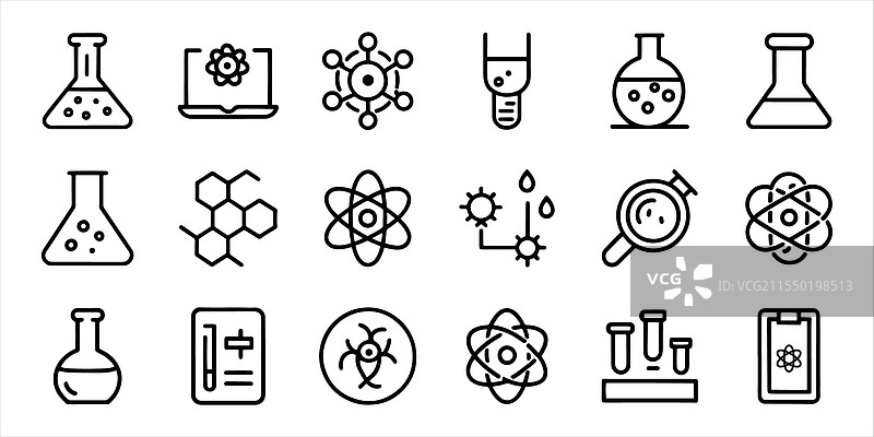 科学、化学和实验室相关的可编辑内容图片素材
