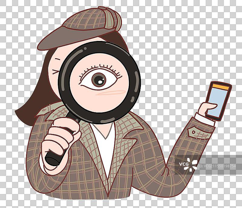 女性侦探元素图片素材