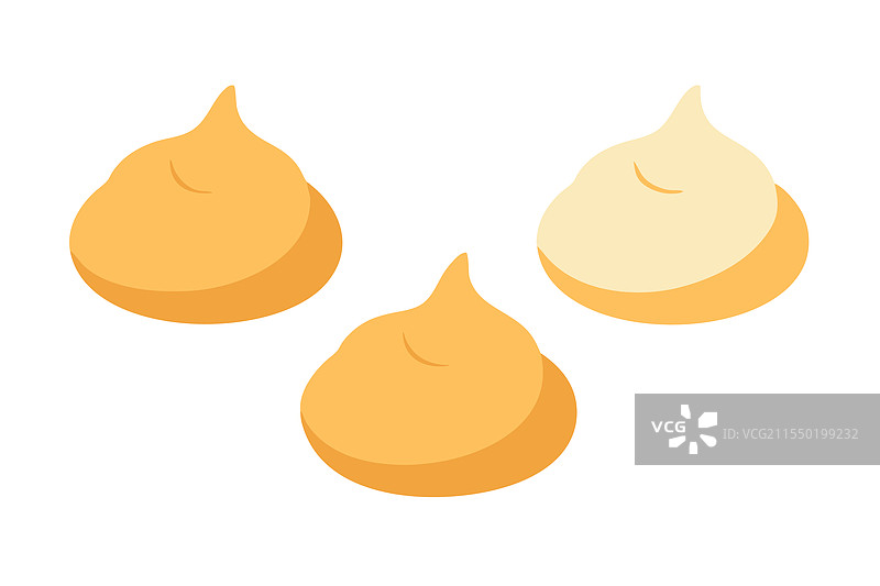 顺滑奶油状的蛋黄酱滴落图片素材