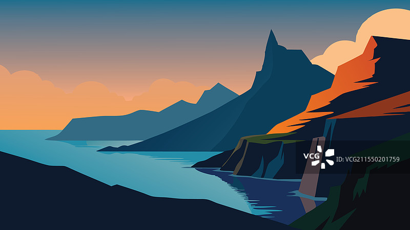 展示法罗群岛的壮丽景观图片素材