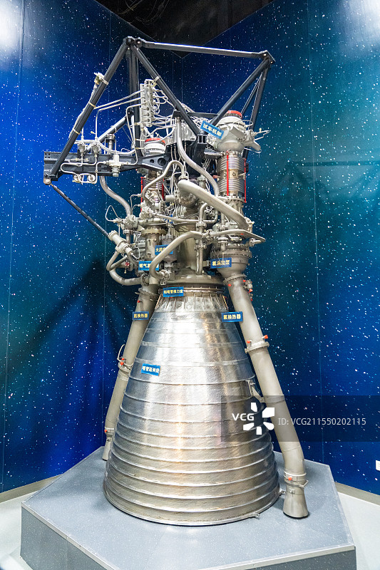 长征系列火箭氢氧火箭发动机图片素材