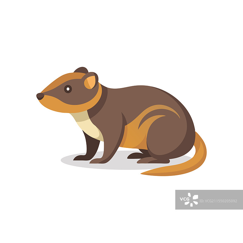 孤立在白色背景上的旅鼠动物图片素材