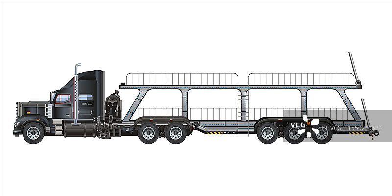 汽车运输拖车 大型卡车 车辆运输半挂车图片素材