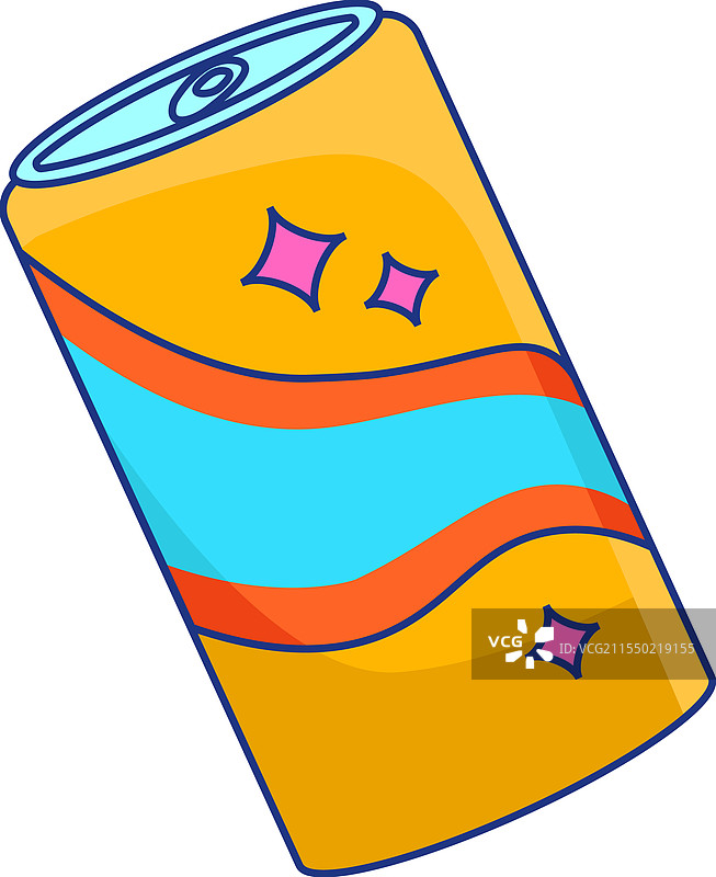 汽水罐贴纸图片素材