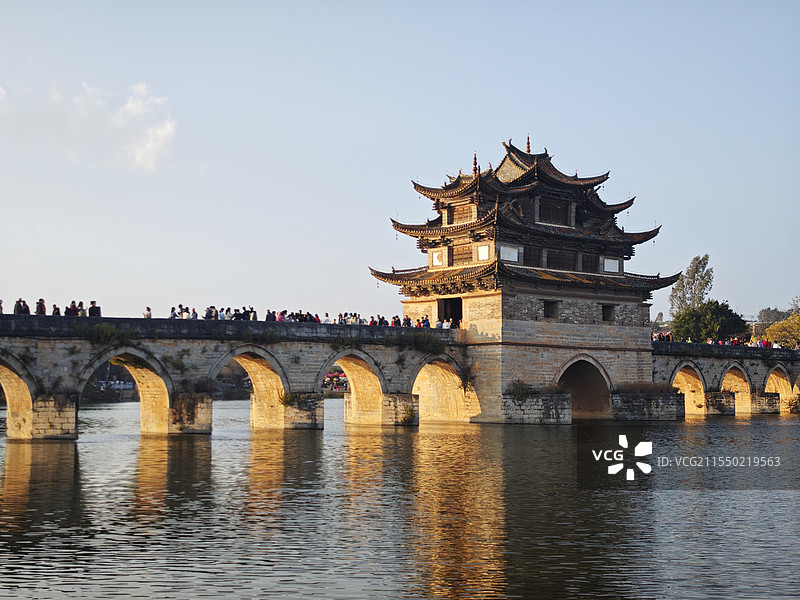 建水十七孔桥图片素材