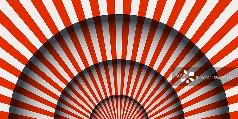 红白条纹的剪纸马戏团舞台图片素材