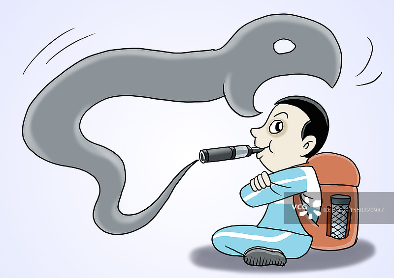 电子烟毒害青少年图片素材