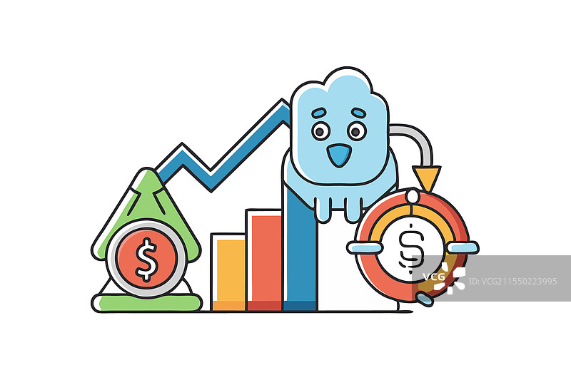 财务改善与成本降低图片素材