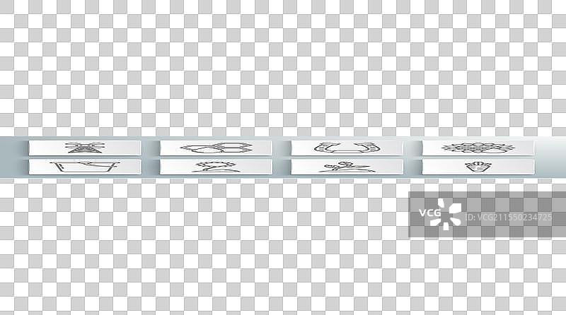 设置线条、桶、蜂巢、向日葵、芽、胡萝卜图片素材